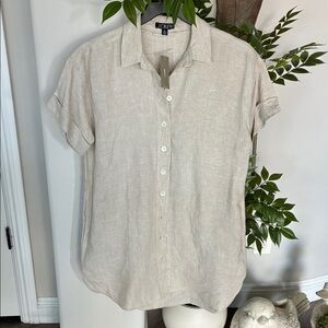 J Crew Dresses/ NWT / Beige MP Linen Shirtdress